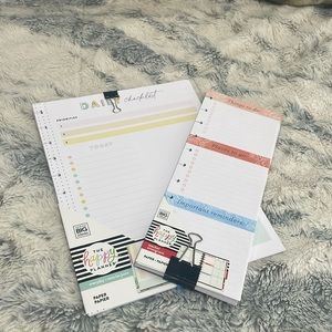Big Happy Planner daily and half sheet pages